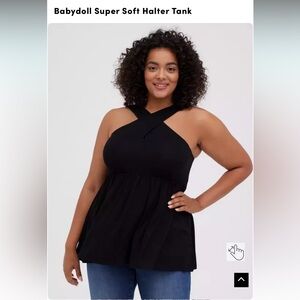 Torrid Babydoll Halter Tank Top